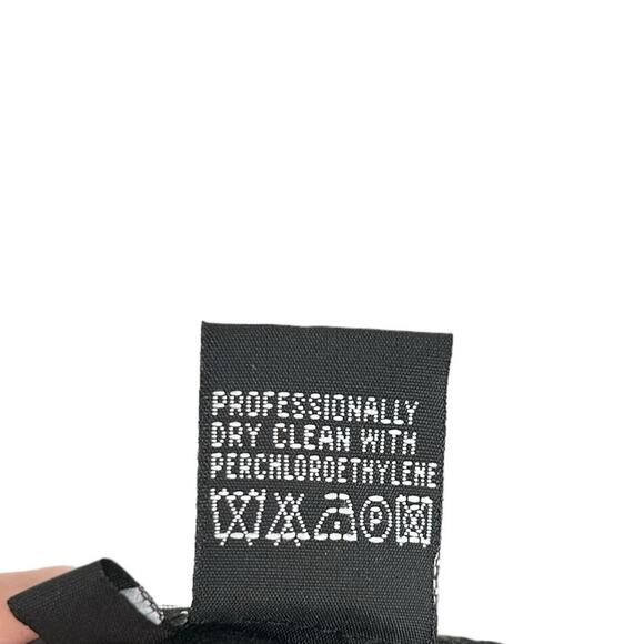 Etcetera Black & Green Embroidered Floral Print Wool Blend Knee Length Skirt 6 - Picture 3 of 4